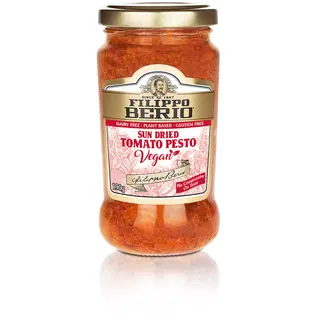 Filippo Berio Vegan päikesekuivatatud tomatitega pesto 190g