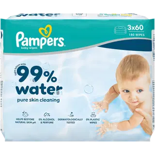 Pampers 99% veesisaldusega niisked salvrätikud 3x60 tk (180 tk)