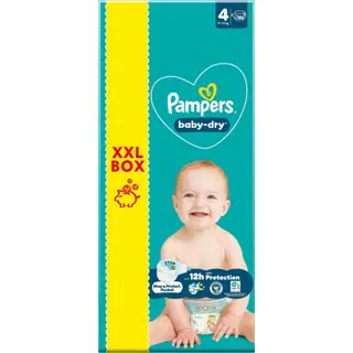 Pampers Baby Dry teipmähkmed S4, 9-14kg, 136 tk