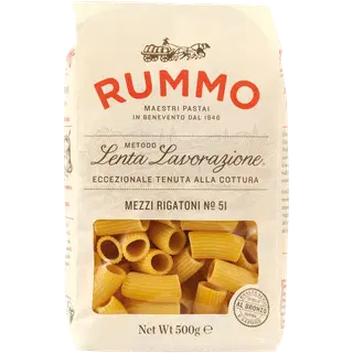 Rummo mezzi rigatoni pasta nr 51 500 g