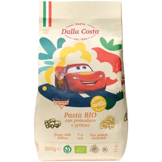 Durumnisumannast pasta "autod" tomati ja spinatiga, DALLA, 300 g