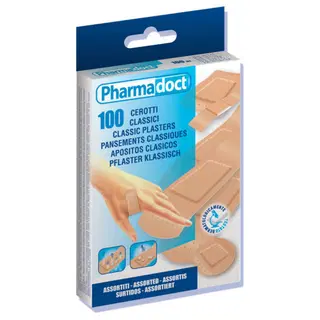 Pharmadoct plaaster Classic Mix 100tk