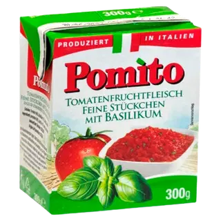 Pomito Tükeldatud tomatid 300g basiilikuga