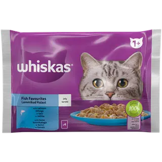 Kiisueine Whiskas kalaga 4x85g