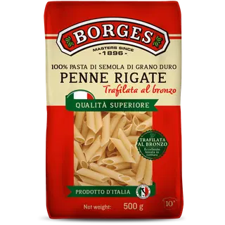 Borges pasta penne rigate durumnisujahust borges 500g