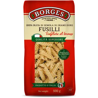 Borges pasta fusilli durumnisujahust borges 500g