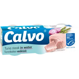 Calvo tuunifilee vees 3x80/56g
