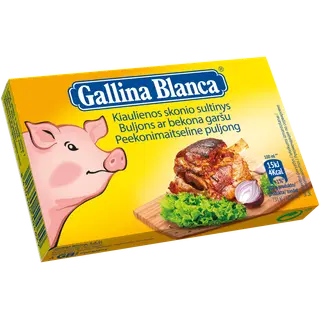 Gallina Blanca puljongikuubik peekonimaitseline 8*10g