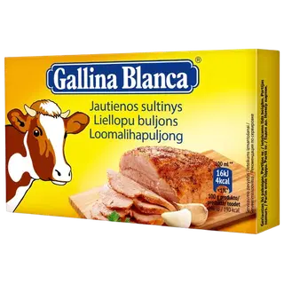 Gallina Blanca loomalihamaitseline puljongikuubik 8 x 10 g