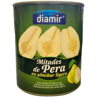 Diamir poolikud pirnid kerges siirupis  840gr