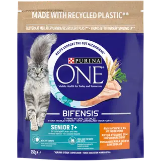 Kassitoit Senior 7+ kanaga Purina One 750g