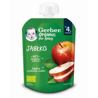 GERBER õunapüree, orgaaniline, 4k, 80 g