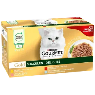 Gourmet Gold kiisueine Succulent Delights einevalik 4x85g