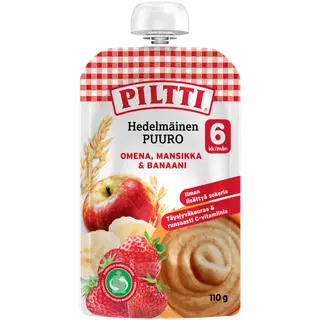 Piltti puder õuna-maasika-banaani 6k110g