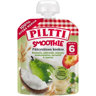 Piltti Smuuti pirn kookos 6k 90g
