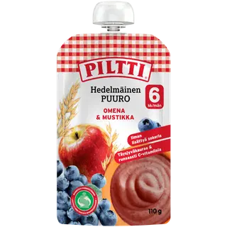 Piltti puder õuna-mustika 6k 110g