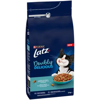 Latz Doubly Delicious lõhe&kalaga kuivtoit kassidele 2kg