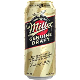Miller Genuine Draft õlu 4,7%vol 500ml