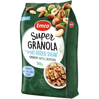 Emco super müsli pähklitega, ilma lisatud suhkruta 500g