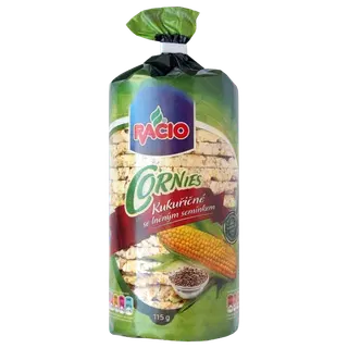Racio Cornies linaseemnetega maisileivad 115 g
