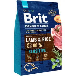 Brit Premium sensitive koeratoit lambalihaga 3kg
