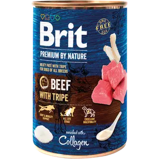 Brit Premium koerakonserv veiseliha ja rupsiga 400g