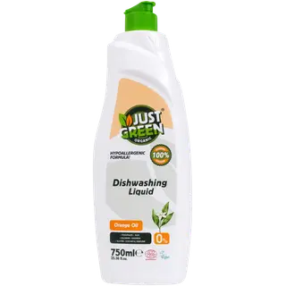 Just Green Organic nõudepesuvahend apelsiniõliga 750ml