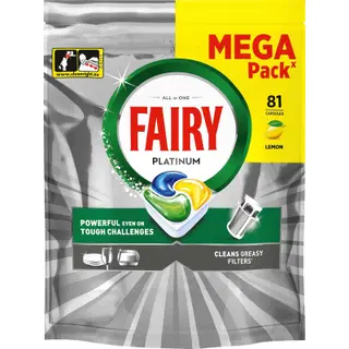 Kapslid FAIRY Platinum Lemon 81tk