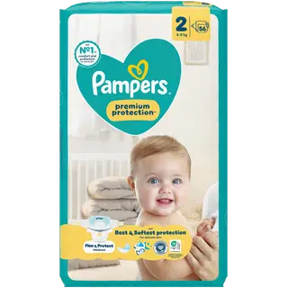 PAMPERS NEW BABY teipmähkmed 2 4-8KG 56tk