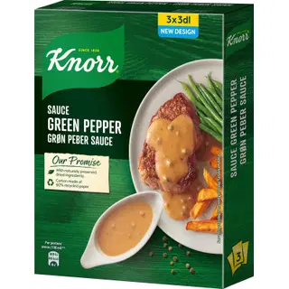 Knorr, rohelise pipra kastme koostisained, 3 × 22 g