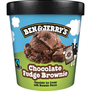 Ben ja Jerry's Šokolaadijäätis Brownie Tükkidega 465 ml/408 g