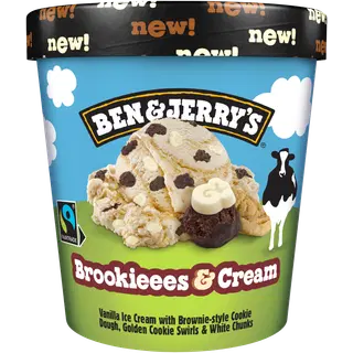 Ben ja Jerry's Brookies and cream jäätis 465ml/388 g