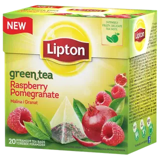 Lipton roheline tee vaarika ja granaatõuna 20 x 1,4 g