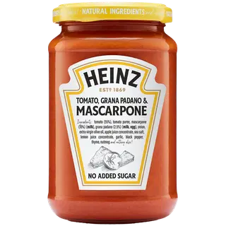 Heinz mascarpone ja grana padano juustuga maitsestatud pastakaste 350 g