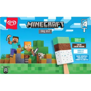 Kids Minecraft Multipakk Jäätis 184 g