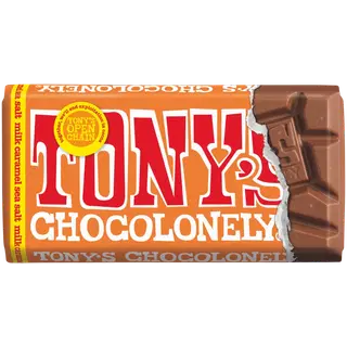 Tony's Chocolonely piimašokolaad karamelli ja meresoolaga 90g
