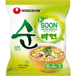 Nong Shim taimepõhised kiirnuudlid, 112 g