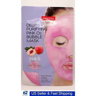 Purederm näomask Deep Purifying Pink O2 Bubble