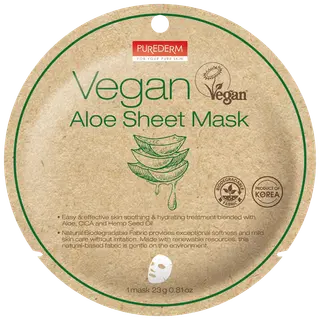 Purederm kangasmask vegan aloe