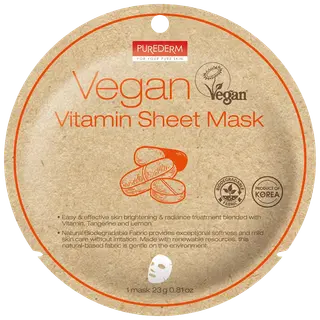 Kangasmask PUREDERM Vegan Vitamiin