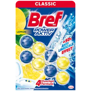 WC-seep Bref Power Aktiv Lemon 2x50g