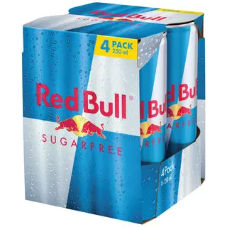 Energiajook Red Bull suhkruvaba 4x0,25l