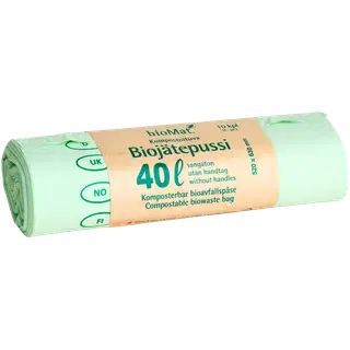 Biojäätmete prügikott BioMat 40l 520x630mm 10tk