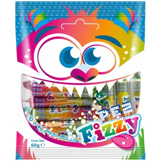 PEZ Fizzy kihisevad kommid kotis 60g