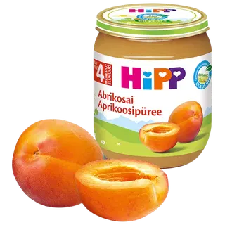 Hipp aprikoosipüree 125 g, alates 4-elukuust, gluteenivaba