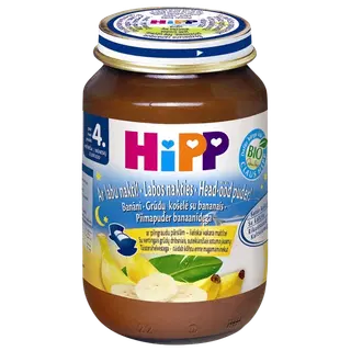 Hipp head ööd teraviljapuder banaaniga 190g, öko, alates 4-elukuust