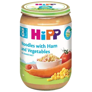 Hipp aedvilja-nuudliroog singiga öko, 220g, alates 8-elukuust