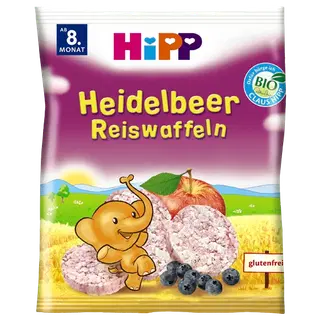 Hipp mustika riisivahlid 30 g, öko, alates 8-elukuust