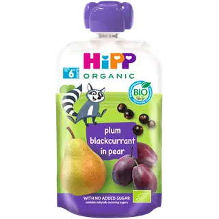 Püree ploomi/mustsõstra/pirni Hipp 100g