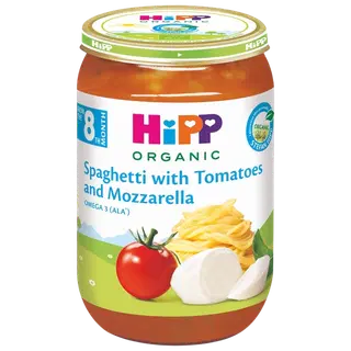 HiPP spagetid tomatite ja mozzarellaga öko 8.k 220g
